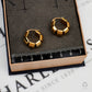 Pre-Owned 9ct Gold Geometric Creole Hoop Earrings