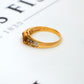 Pre-Owned 9ct Gold Hexagon Citrine Ring & Diamond Sides