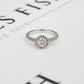 Pre-Owned 18ct White Gold Diamond Cluster Ring Size M.5