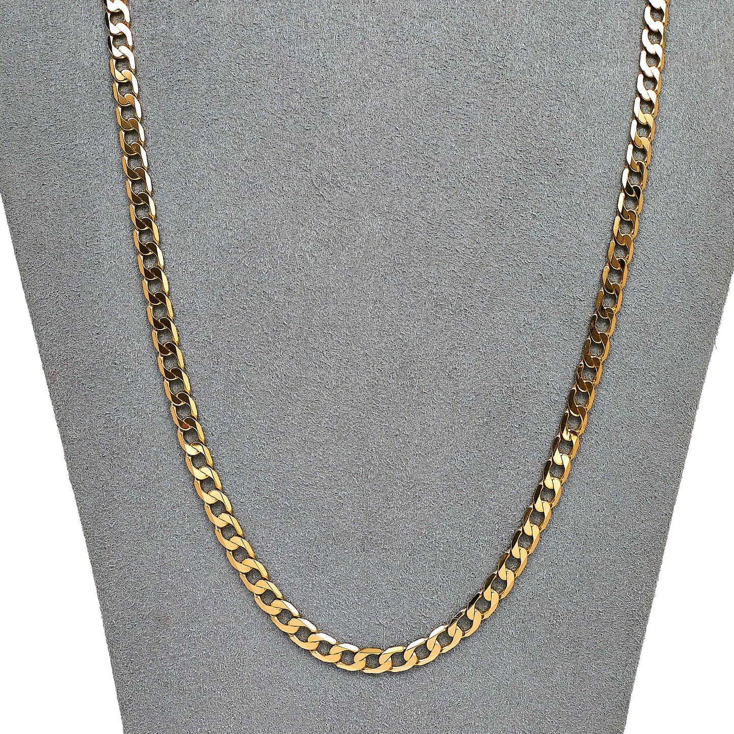 Pre-Owned 9ct Gold Curb Chain Necklace 22 Inch
