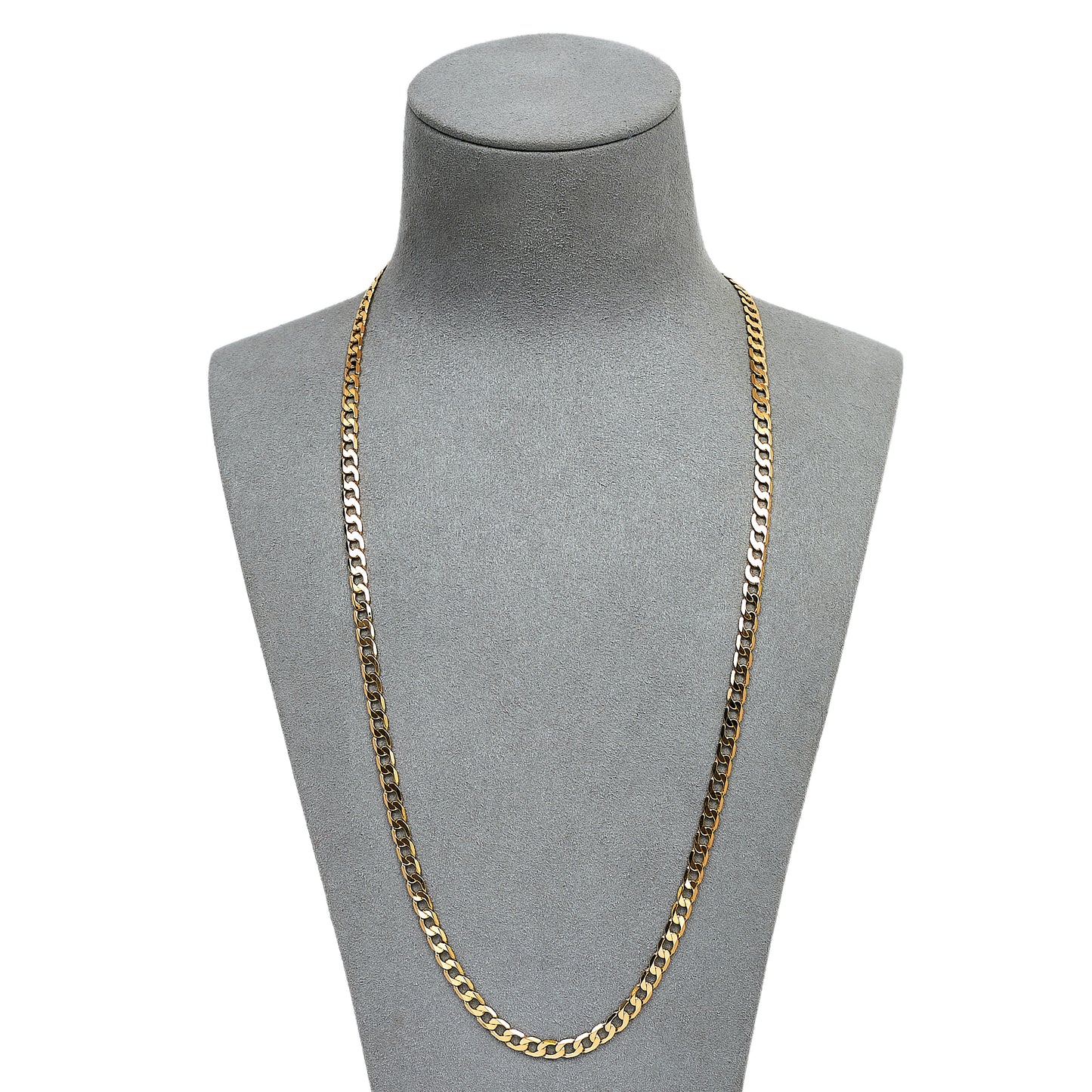 Pre-Owned 9ct Gold Curb Chain Necklace 22 Inch