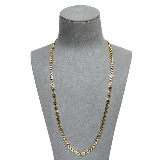 Pre-Owned 9ct Gold Curb Chain Necklace 22 Inch