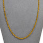 Pre-Owned 22ct Gold Twist Curb Chain Necklace 20 Inch
