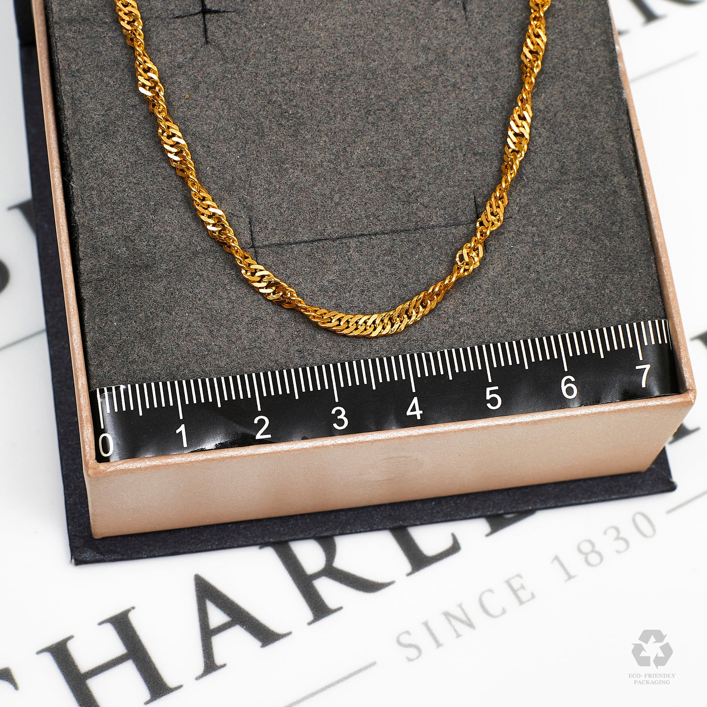 Pre-Owned 22ct Gold Twist Curb Chain Necklace 20 Inch