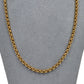 Pre-Owned 9ct Gold Belcher Chain Necklace 20 Inch