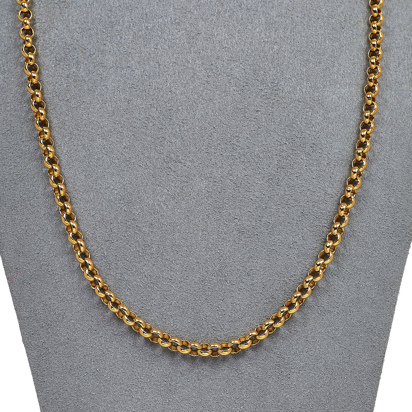 Pre-Owned 9ct Gold Belcher Chain Necklace 20 Inch