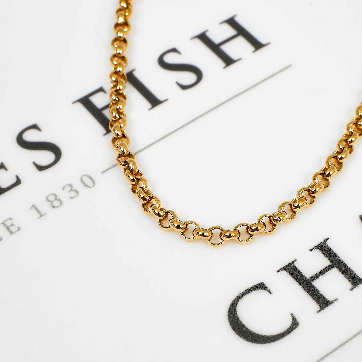 Pre-Owned 9ct Gold Belcher Chain Necklace 20 Inch