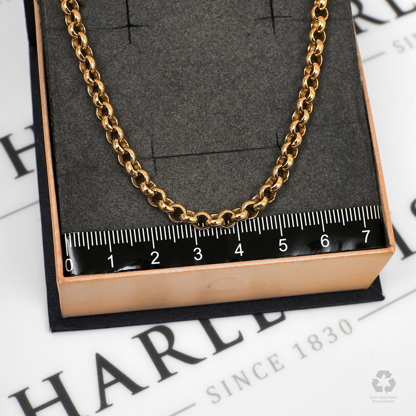 Pre-Owned 9ct Gold Belcher Chain Necklace 20 Inch