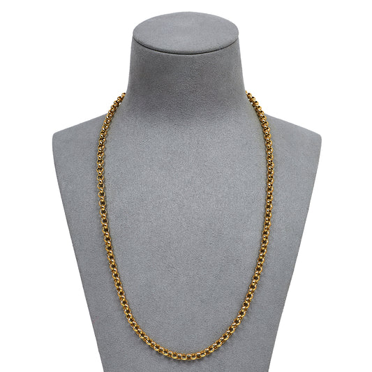 Pre-Owned 9ct Gold Belcher Chain Necklace 20 Inch
