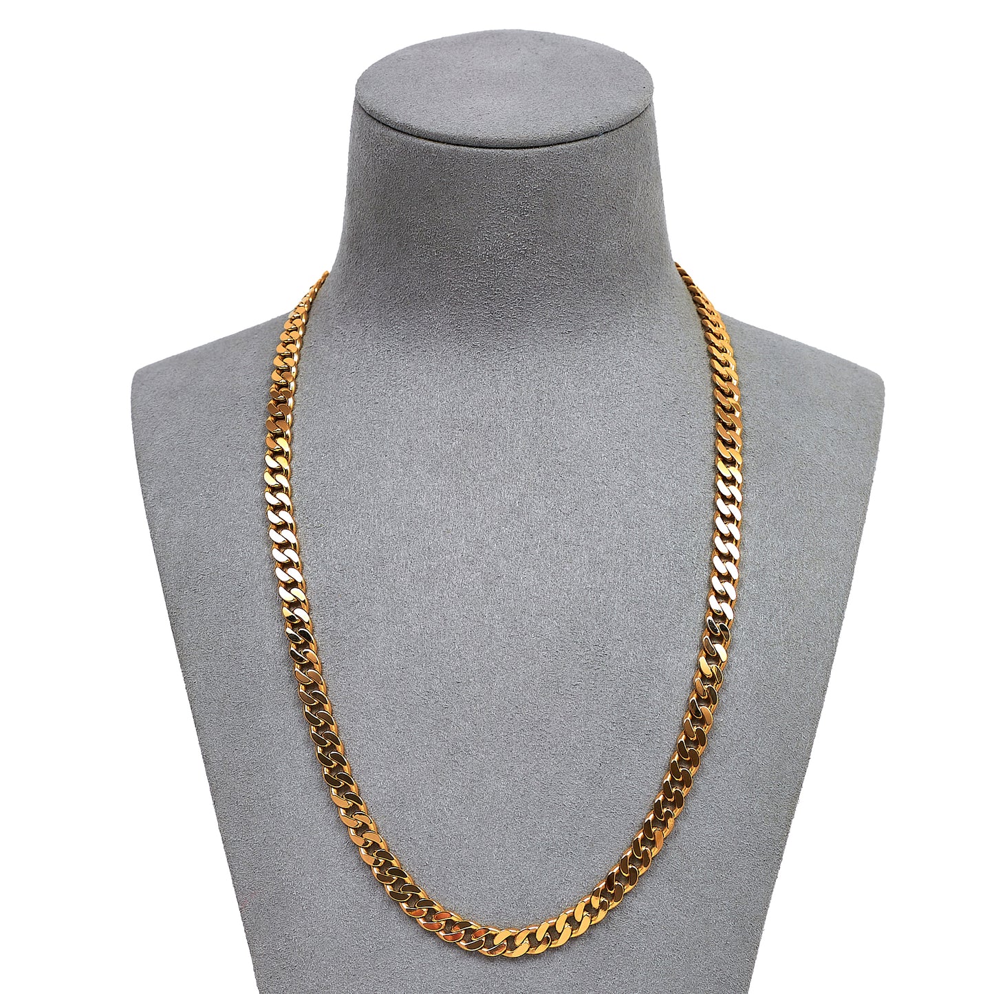 Pre-Owned 9ct Gold Curb Chain Necklace 20 Inch