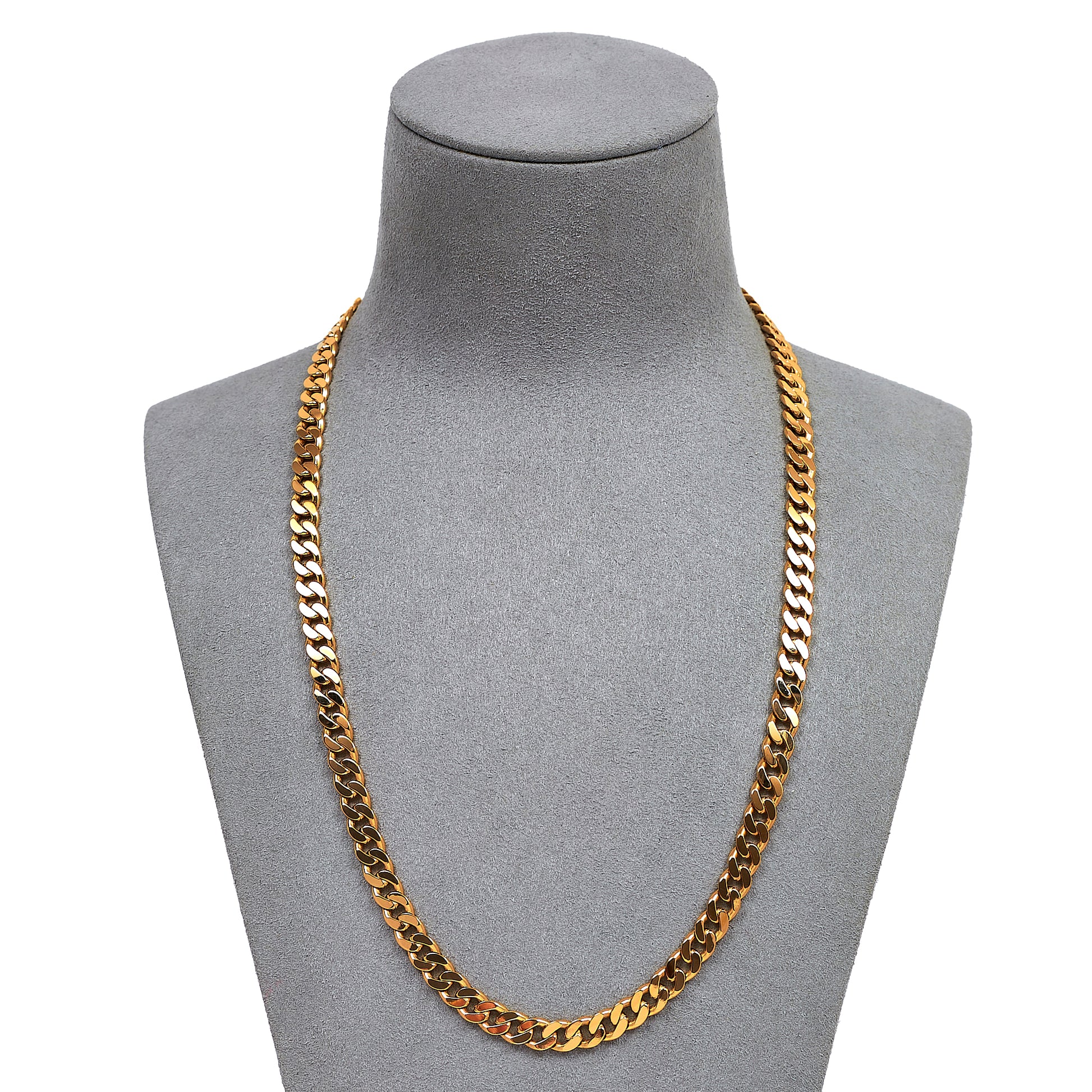 Pre-Owned 9ct Gold Curb Chain Necklace 20 Inch