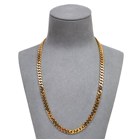 Pre-Owned 9ct Gold Curb Chain Necklace 20 Inch