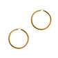Pre-Owned 9ct Gold Large Polished Creole Hoop Earrings