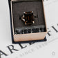 Pre-Owned 9ct White Gold Smokey Quartz Ring Size K