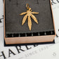 Pre-Owned 9ct Gold Cannabis Leaf Pendant