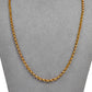 Pre-Owned 9ct Gold Belcher Chain Necklace 20 Inch