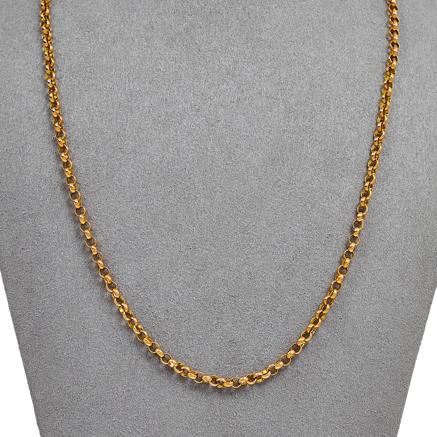 Pre-Owned 9ct Gold Belcher Chain Necklace 20 Inch