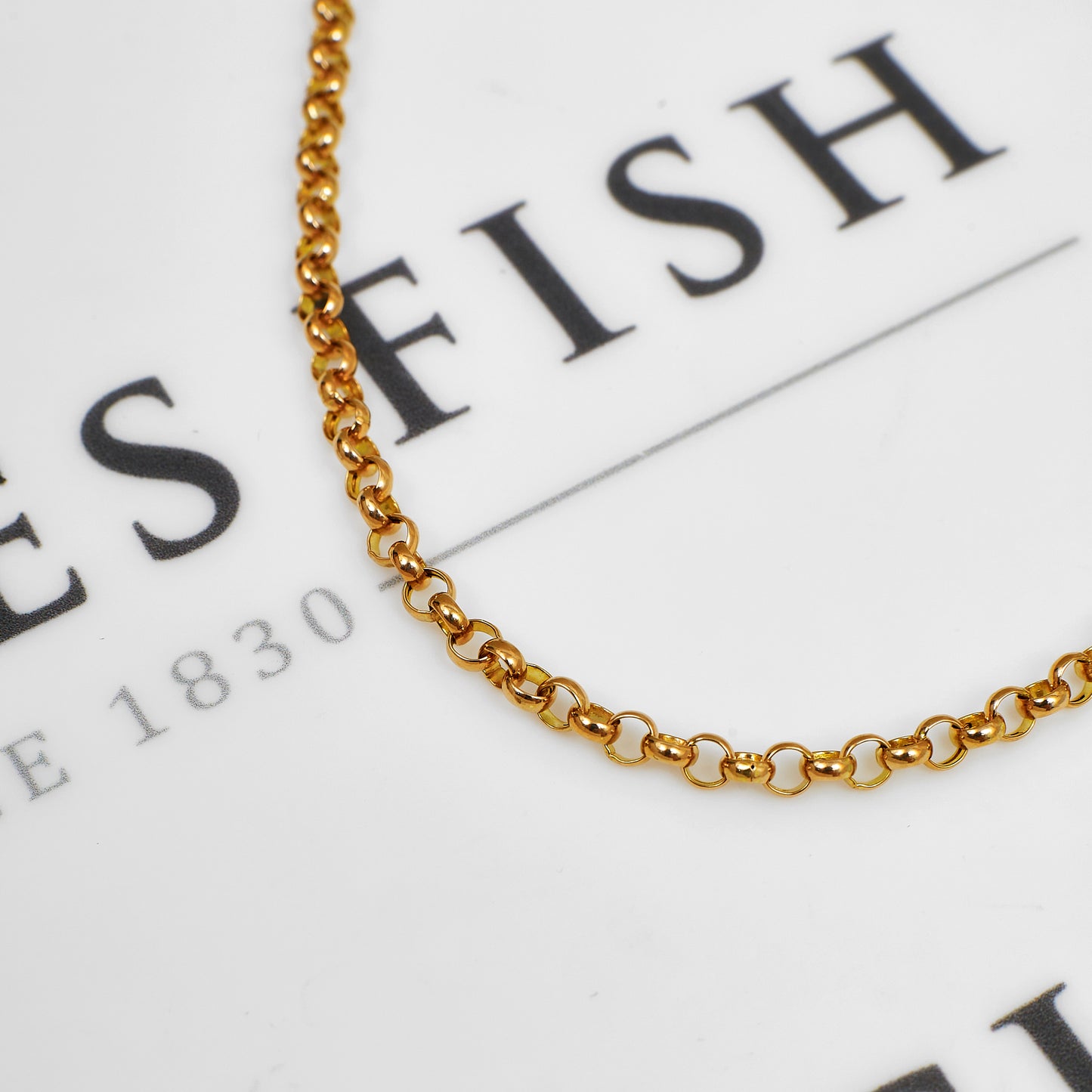 Pre-Owned 9ct Gold Belcher Chain Necklace 20 Inch