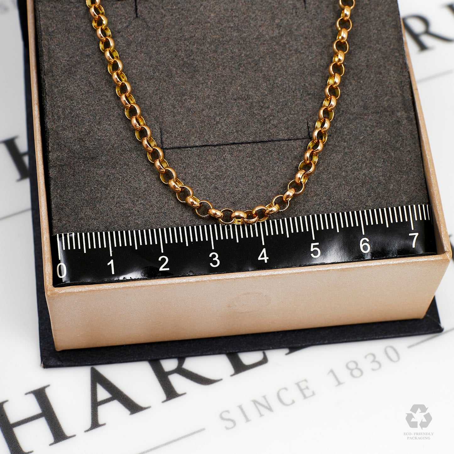 Pre-Owned 9ct Gold Belcher Chain Necklace 20 Inch