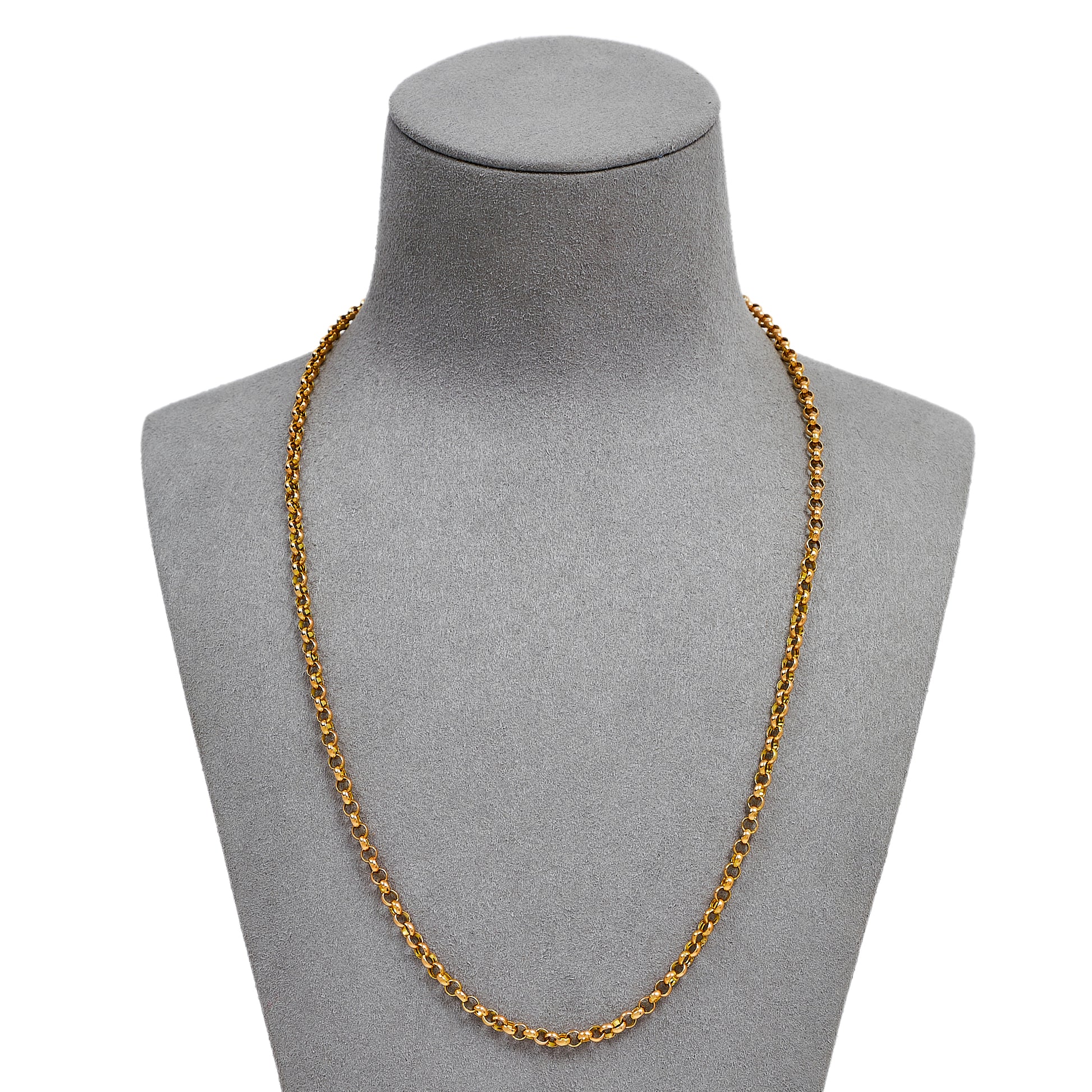 Pre-Owned 9ct Gold Belcher Chain Necklace 20 Inch