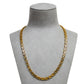 Pre-Owned 18ct Gold 2 Tone Byzantine Chain Necklace 20 Inch