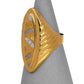 Pre-Owned 14ct Gold Tricolour Patterned Ring Size T