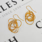 Pre-Owned 9ct Gold Multi Hoop Drop Earrings