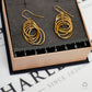 Pre-Owned 9ct Gold Multi Hoop Drop Earrings