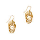Pre-Owned 9ct Gold Multi Hoop Drop Earrings