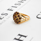 Pre-Owned 9ct Gold Multi Garnet Bump Head Ring