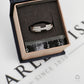 Pre-Owned 9ct White Gold 13 Diamond Dress Band Ring Size R