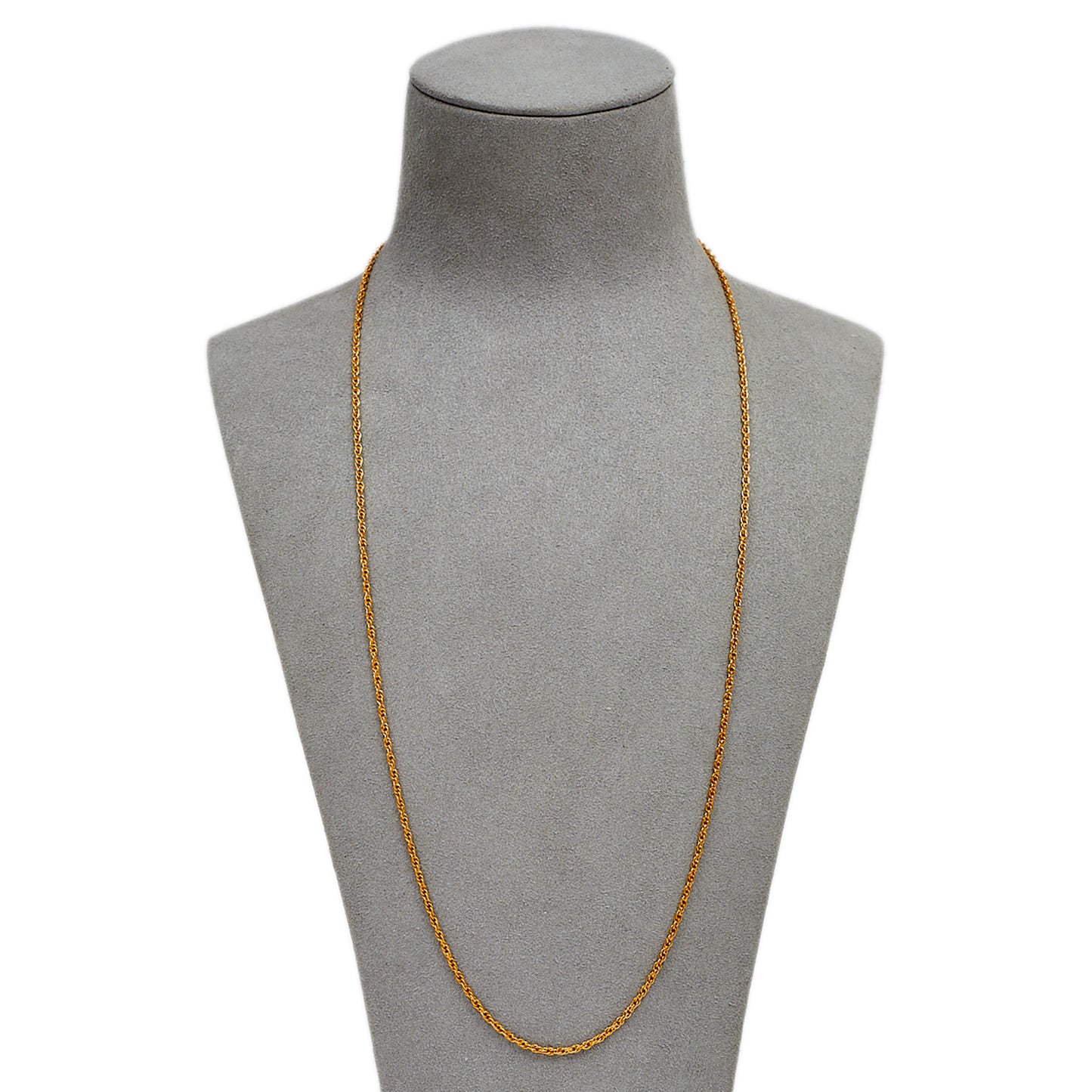 Pre-Owned 9ct Gold Prince Of Wales Necklace 24 Inch