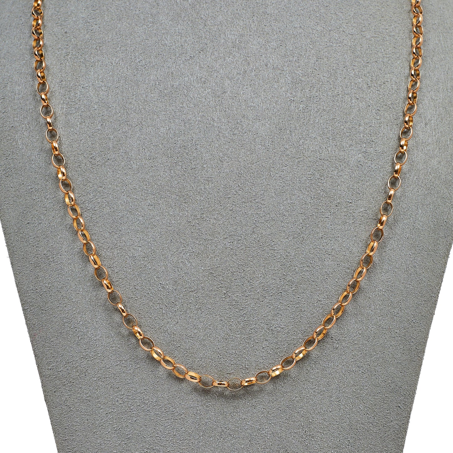 Pre-Owned 9ct Gold 4mm Belcher Chain Necklace 20 Inch