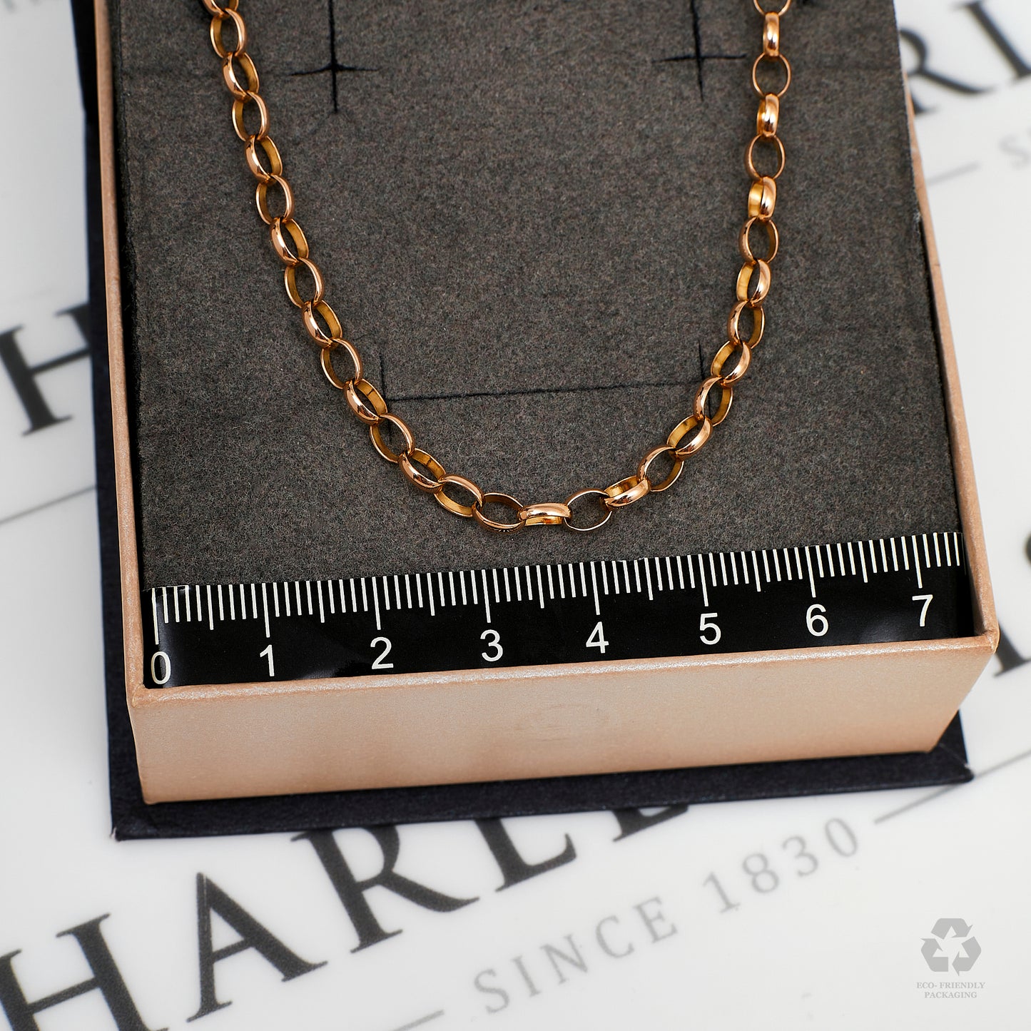 Pre-Owned 9ct Gold 4mm Belcher Chain Necklace 20 Inch