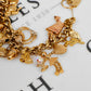 Pre-Owned 9ct Gold Charm Bracelet & 36 Charms 8 Inch