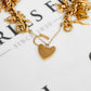 Pre-Owned 9ct Gold Charm Bracelet & 36 Charms 8 Inch
