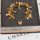 Pre-Owned 9ct Gold Charm Bracelet & 36 Charms 8 Inch