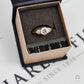 Pre-Owned 9ct Gold 3 CZ Dress Ring Size P