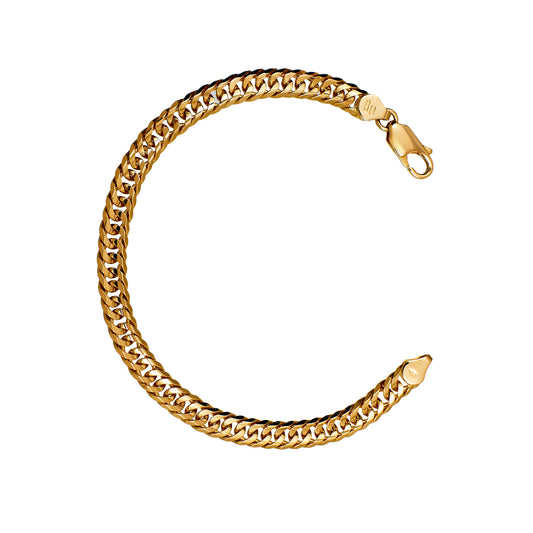 Pre-Owned 18ct Gold Curb Chain Bracelet 8 Inch