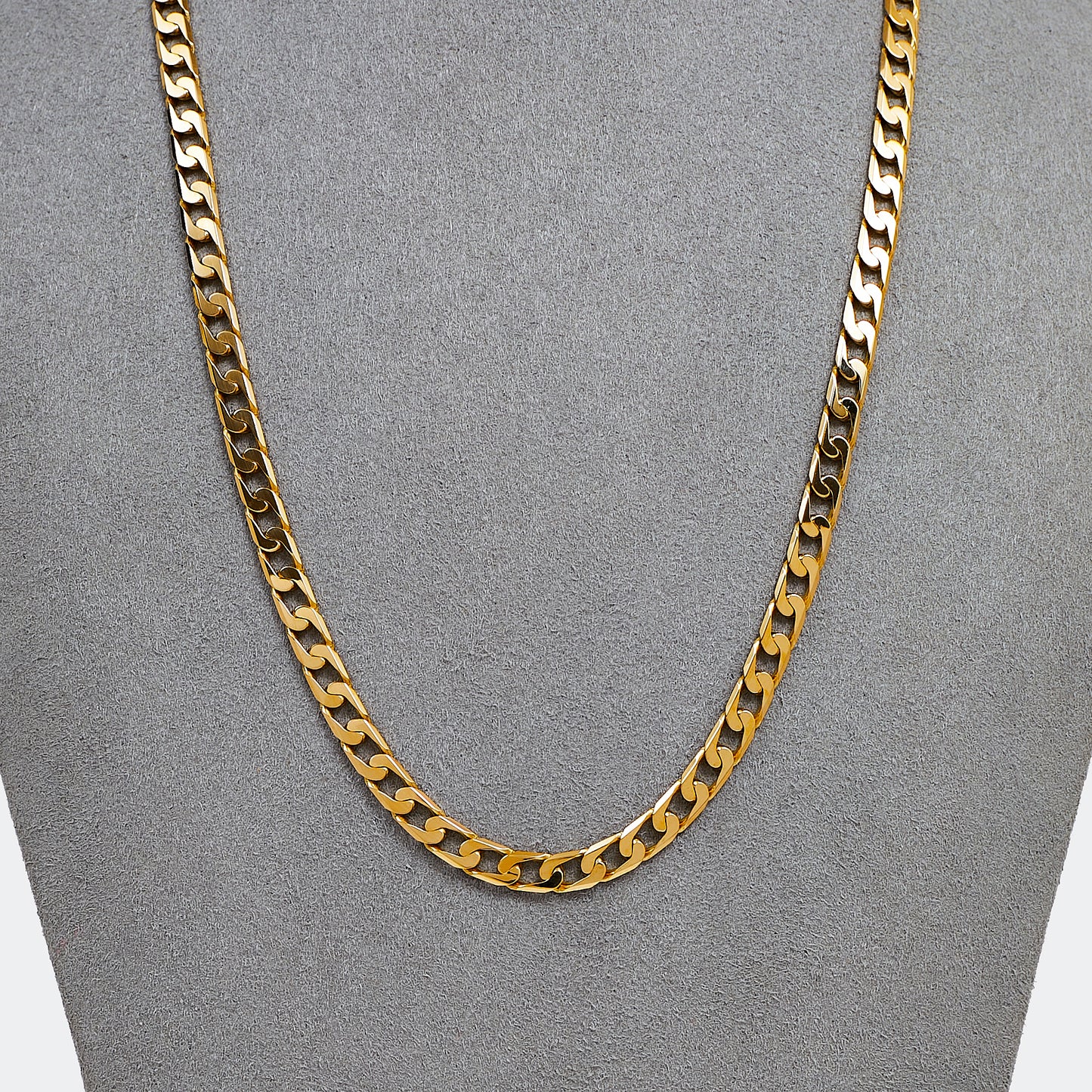 Pre-Owned 9ct Gold 4mm Curb Chain Necklace 18 Inch