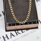 Pre-Owned 9ct Gold 4mm Curb Chain Necklace 18 Inch