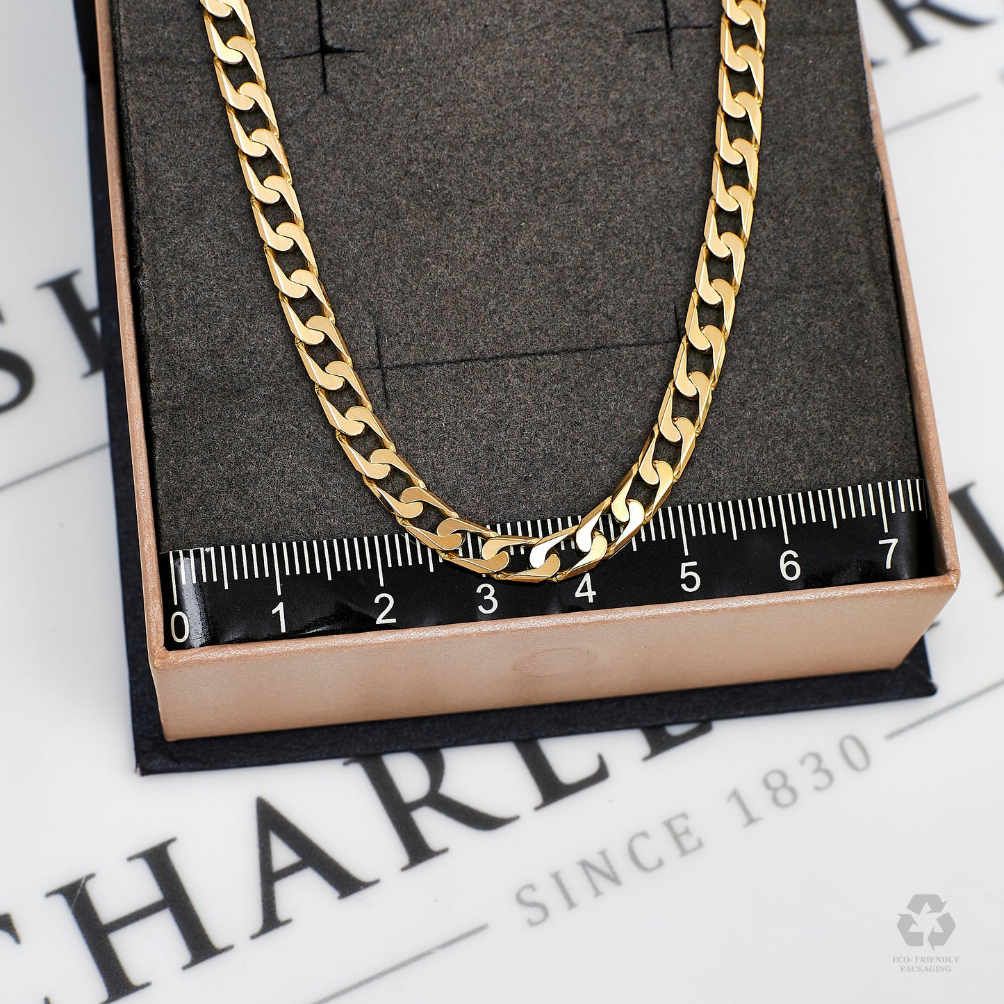 Pre-Owned 9ct Gold 4mm Curb Chain Necklace 18 Inch