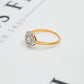 Pre-Owned 18ct Gold Diamond Cluster Ring Size N.5