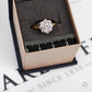 Pre-Owned 18ct Gold Diamond Cluster Ring Size N.5