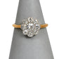 Pre-Owned 18ct Gold Diamond Cluster Ring Size N.5