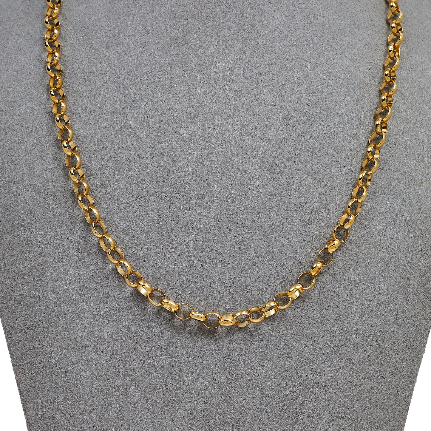 Pre-Owned 9ct Gold Belcher Chain Necklace 18 Inch