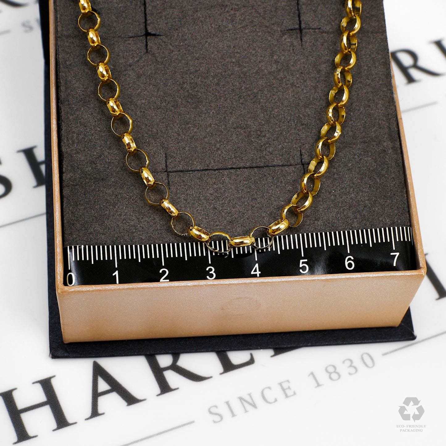 Pre-Owned 9ct Gold Belcher Chain Necklace 18 Inch