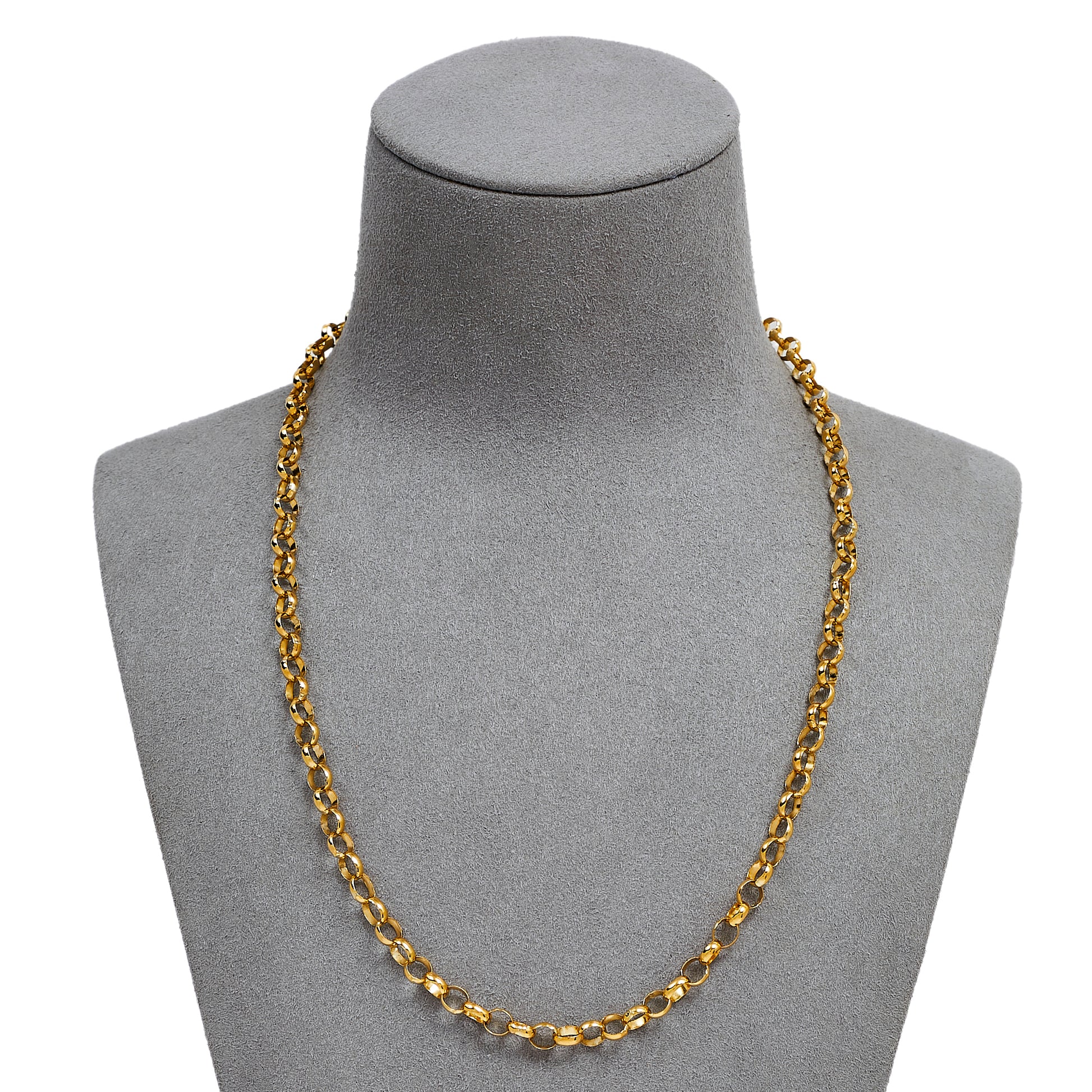 Pre-Owned 9ct Gold Belcher Chain Necklace 18 Inch