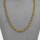 Pre-Owned 9ct Gold 5mm Belcher Chain Necklace 18 Inch