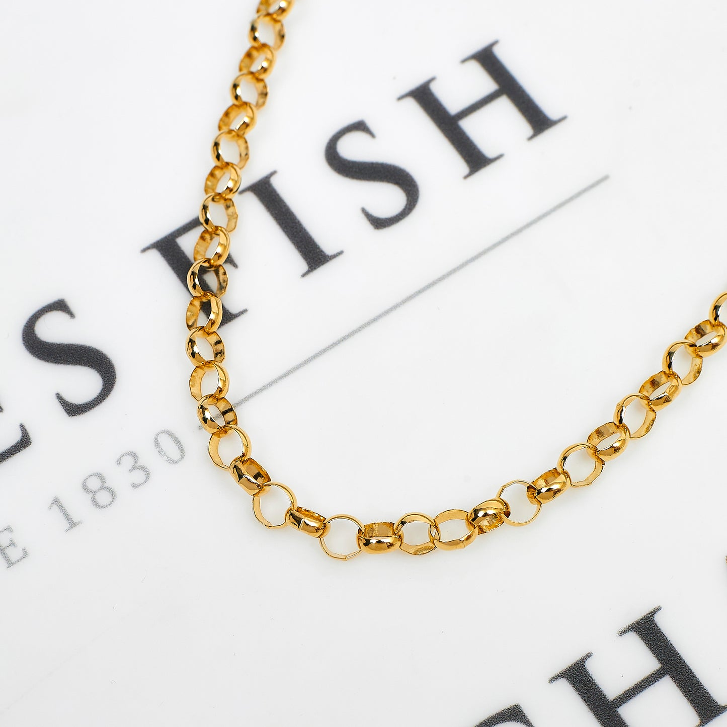 Pre-Owned 9ct Gold 5mm Belcher Chain Necklace 18 Inch